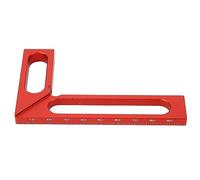 Aluminum Alloy Right Angle Ruler for Woodworking, 90° Carpenter Square (100mm)