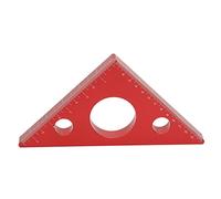 Aluminum Alloy Right Angle Ruler, Woodworking Triangle Ruler, High Precision Measuring Gauge with Clear Scale, DIY Woodworking Tool for Router Bit and Table Saw Height Measurement
