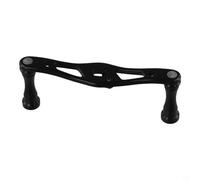 Aluminum Alloy Rocker Handle for Casting Fishing Reels - 8×5 Mm Mounting Hole Compatible Having for Daiwa Models DIY Replacement Part 10 Cm Length 23.5 G Black/red/Gold Options(Black)