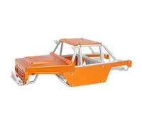 Aluminum Alloy Roll Cage Body Shell Frame Chassis One Piece Tube For 1/24 Axial SCX24 For Ri-pper For Br-onco For JLU B-17 C10 Upgrade Part(Gold Silver)