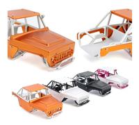 Aluminum Alloy Roll Cage Body Shell Frame Chassis One Piece Tube For 1/24 Axial SCX24 For Ri-pper For Br-onco For JLU B-17 C10 Upgrade Part(Black Titanium)