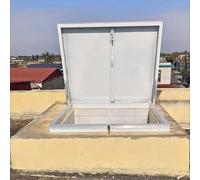 Aluminum Alloy Roof Access Hatch - Heavy-Duty Flat Roof Security Door - Attic Skylight Cover - Commercial Roof Exit Lid (28"x31"/71x79cm)