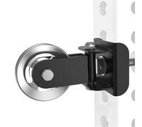 Aluminum Alloy Rotating Pulley Attachment for 3×3 Power Racks, Heavy-Duty Cable Pulley with 180° Pivot, Smooth CNC Machined Wheel, Bolt-On Cable Station Upgrade for Home Gym Training