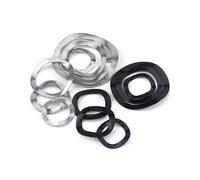 Aluminum Alloy Round Spacer,Stainless Steel Washers Flat,10pcs 65 Mangnese Steel Wave Gasket 3/5/6/7 Wave Type Rings Spring Gasket Fastener Washers