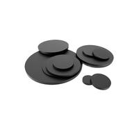Aluminum Alloy Round Spacer,Stainless Steel Washers Flat,10Pcs Diameter 12mm-150mm Black Rubber Solid Round Seal Gaskets Disc Thick,