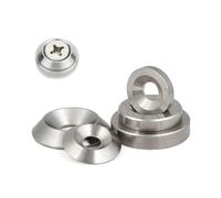 Aluminum Alloy Round Spacer,Stainless Steel Washers Flat, Conical Solid Countersunk Head Gasket Flat Rings Concave and Convex Tapered Conical Stainless Steel Washers
