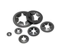 Aluminum Alloy Round Spacer,Stainless Steel Washers Flat, Star Lcok Plum Bearing Retaining Rings Flower Gasket Clip Fastener Washers