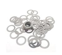 Aluminum Alloy Round Spacer,Stainless Steel Washers, Stainless Steel Adjusting Ultrathin Precision Shim Rings Flat Thin Flat Gasket Thickness Fastener Washers(Thick 0.1mm,M8x14xThick 100pcs)