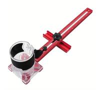 Aluminum Alloy Router Circle Cutting Jig | Adjustable Milling Groove Bracket for Woodworking | Quick - Release Design/Detachable Base | Compatible with Various Boards (Without Base)(With Base)