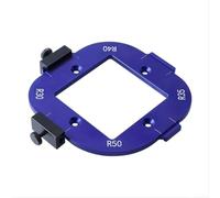 Aluminum Alloy Router Corner Radius Template Jig for Wardrobe Inner/Outer Corner Rounding Trimming - Professional Woodworking Tool with Adjustable(R30-R50)