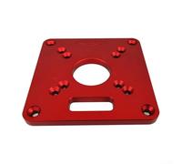 Aluminum Alloy Router Table Insert Plate with Center Hole Bushing Compatible with RT0700C and Worx/Dongcheng/Albion/BODA Trimming Machines
