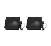 Aluminum Alloy RV Bumper Caps Weatherproof 4 Inch Square for Secure Sewer Hose Storage 2PC