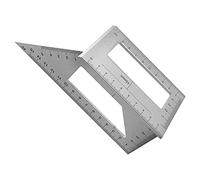 Aluminum Alloy Saddle Layout Square,Multifunctional 45/90/135 Degree Angle T Ruler 3D Mitre Angle Woodworking Measuring Tools