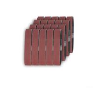 Aluminum Alloy Sanding Block Holder with Ergonomic Handle for Small Crafts, Leather Carving and Woodworking, Compatible with 330mm x 25mm Sanding Belts in(20pcs Grit 320)