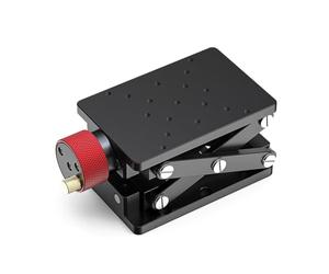 Aluminum Alloy Scissor Lift Jack - Precise Manual Elevat Platform for Labs, Adjustable Height 55mm, Heavy Du, Cact Design, Ideal for Scientific Use
