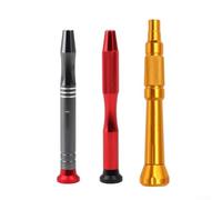 Aluminum Alloy Screwdriver Handle for Precision 4mm Hex Bit Holder Hand Tools Electronics Repair Ergonomic Grip Quick Release Mechanism Mobile Phone Repair Everyday Projects (Yellow)