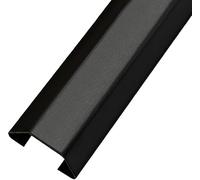 Aluminum Alloy Self-Adhesive Cable Cover Trunking | Multicolor, Multiple Sizes, Wall-Mounted TV Cable: Aluminum Alloy, Self-Adhesive, 2 x 1m(Matte Black,2#)