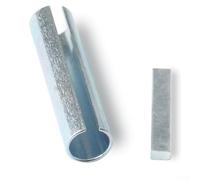 Aluminum Alloy Shaft Adapter Sleeve for Gas Engine Pulley 3in Long | Adapts 1in shaft to 1-1/8in, includes step key, easy install, alters motor , for durable aluminum alloy