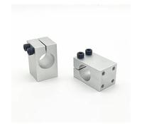 Aluminum Alloy Shaft Fixing Bracket Pillar Fixing Clamp with Threaded Parallel Guide Shaft Support Pipe Clamp Bearing Housing IDGTTLDF(Bore diameter - 8mm)