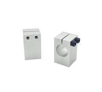 Aluminum Alloy Shaft Fixing Bracket Pillar with Threaded Parallel Guide Support Pipe Clamp Bearing Housing IDGTTLDF(Bore Diameter - 40mm)