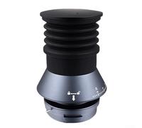 Aluminum Alloy Single Dose Funnel with Silicone Seal for Barsetto BEA01 BEA02 BEA02S Coffee Grinder, Blue Grey Anti-Static Bean Hopper