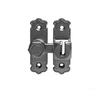 Aluminum Alloy Sliding Bolt Lock for Secure Closure on Interior Sliding Doors and Barn Door Installations (Gray)