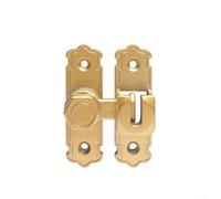 Aluminum Alloy Sliding Bolt Lock for Secure Closure on Interior Sliding Doors and Barn Door Installations (Gold)