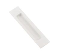 Aluminum Alloy Sliding Door Handle Pair, Modern Embedded Slotted Design for Pocket, Folding and Cabinet Doors, Rust-Resistant Punch-Free Installation with Adhesive Backing, 160x38mm Grey