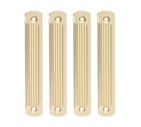 Aluminum Alloy Sliding Door Handles for Wardrobe, Balcony & Cabinet Doors - 12 x 2 x 1.5 cm, 4-Pack with Elegant High-Temp Paint Finish