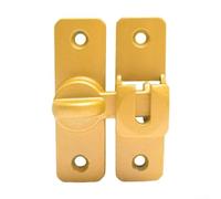 Aluminum Alloy Sliding Door Latch Lock Barn Door Lock 90180 Degree Gate Lock for Durable and Secure Door Protection (Gold)