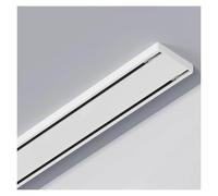 Aluminum Alloy Sliding Door Track Rail Set, Ceiling Mounted Double Rail Curtain Track for Sheers and Sliding Glass Doors, Suitable for Various Installations