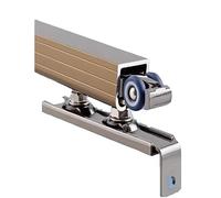 Aluminum Alloy Sliding Door Wheel Set for 130cm Single Track Barn Doors - Smooth Rolling, Easy Inllat, Perfect for Home Renovat and Closet Upgrade