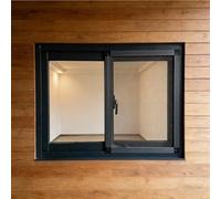 Aluminum Alloy Sliding Window, No Assembly Home Windows Replacment, Shed Windows with Tempered Glass & Screen, for Playhouses, Sheds, Garage and Chicken Coops(B,HxW(48X58CM))