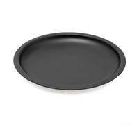Aluminum Alloy Small Dish for Camping and Outdoor Use Lightweight Nonstick Dinner Plate, Ideal for Home Cooking (L black)