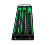 Aluminum Alloy Socket Rack Organizers Holder Bracket Anti Slip Anti Fall Design for Sockets Tool Garage Workshop Aluminum Alloy Socket Holder Organizers