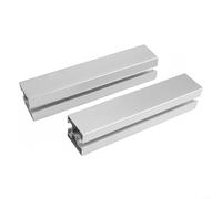 Aluminum Alloy Solar Panel Mounting Bracket for Photovoltaic Modules, 40 x 40mm Guide Rail 350mm Length, Pack of 2 for Balcony Power Plants and PV Systems