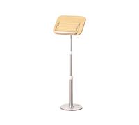 Aluminum Alloy Solid Wood Reading Stand with Three Adjustable Pitch Angles of 180 °, Neck Protection, Hands-Free Home Office, School Floor Stand(Color 2,70-142cm)