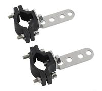 Aluminum Alloy Spotlight Bracket Set for Motorcycle, Electric Vehicle, Car, Truck, ATV, UTV, Boat, 22-32mm Front Bumper Tube Clamp Mount, 2PCS