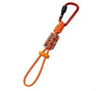 Aluminum Alloy Spring Buckle for Water Bottles Featuring Ergonomic Press Activation and Threaded Security Lock for Repeated Use (orange)