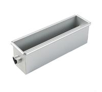 Aluminum Alloy Square Loaf Pan with Center Rod for Baking Bread Cakes Puddings Jellies Meatloaf Consistent Results Non Coating (A)
