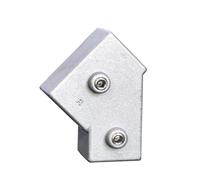 Aluminum Alloy Square Tube Connector, 3 Way, 20x20 45 Degree | 20x20mm Square Tube, Fixed Joint, Storage Rack Connector, for Industrial Shelf Construction