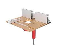 Aluminum Alloy Stainless Steel Woodworking Bench Router Plate System Lifting Table, Router for Woodworking with Second Generation Lifting Base (YWBL-WH9ftc5pr1yh-12)