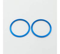 Aluminum Alloy Steering Wheel Media Button Function Cover Trim Sticker Decoration for Smart forfour (Blue)
