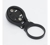 Aluminum Alloy Stem Cap Holder for Garmin Edge | CNC machined aluminum, sturdy build, angle adjustable, fits 28.6mm stem, black gray red(Black)