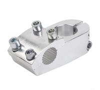 Aluminum Alloy Stem for Fixed Gear For bikes and Track Cycling Applications Compatible with 22.2mm Handlebar and 28.6mm Fork (silver)