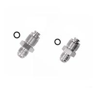 Aluminum Alloy Straight Adapter AN6M16X1 5ORB to AN6M18X1 5ORB Male Flare for Automotive Fuel Systems and Transmission Oil Coolers with O Ring Seal (Silver)
