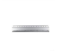 Aluminum Alloy Straight Ruler with Protective Dual Scale Measuring Tool for Engineering Drawing and Accurate Measurement 15cm 20cm 30cm (15cm)