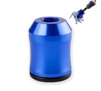 Aluminum Alloy Strong Magnetic Screw Ring, 3 in1 Screwdrivers Head Magnetic Ring, Precision Screwdriver Magnetiser Ring for Hex & Power Bits, Powerful 1/4 Inch (6.35mm) Universal Tool(Blue)