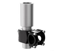 Aluminum Alloy Support Bracket Pipe Clamp Mount for Starlink Mini, Rust-Resistant Pole Roof Camper RV Caravan Cruise Ship Installation Base, Quick Install Outdoor Adapter
