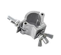 Aluminum Alloy Swivel Coupler Scaffold Clamp Connector For Round Pipe, Cross Fixed Clamp With Wing Nut, Universal Joint Fitting For Stage Rigging System